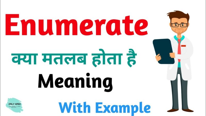 enumerated meaning in hindi - Hình 3