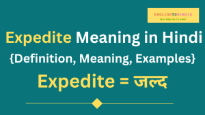 expedite meaning in hindi 1