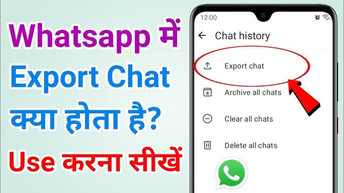 export chat meaning in hindi 3