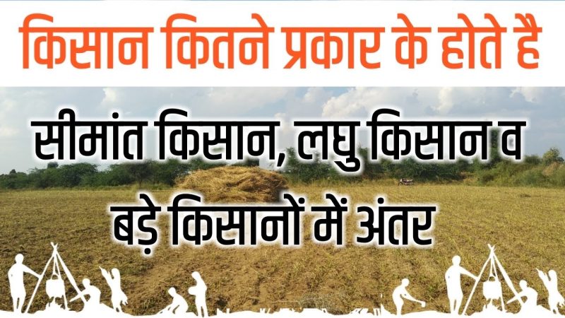 किसान के प्रकार: छोटे किसान, सीमांत किसान, और बड़े किसान (Kisaan ke prakar: Chhote kisaan, seemant kisaan, aur bade kisaan)