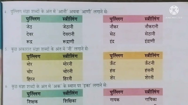 लिंग परिवर्तन: पुल्लिंग से स्त्रीलिंग बनाने के नियम