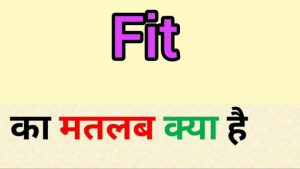 fit meaning in hindi 1