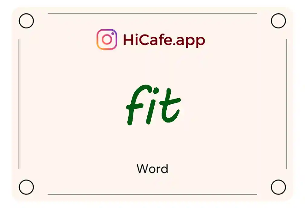 'Fit' शब्द का सही प्रयोग कैसे करें: महत्वपूर्ण सुझाव ('Fit' shabd ka sahi prayog kaise karein: Mahatvপূর্ণ sujhav)