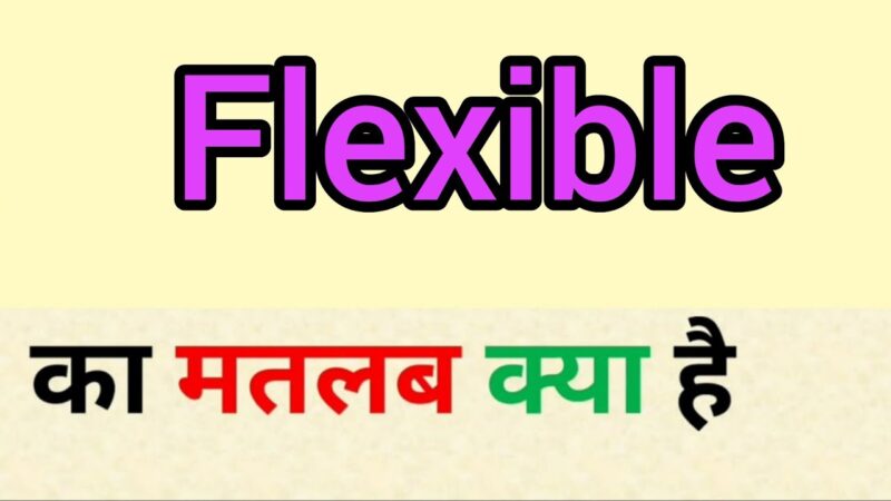 flexible meaning in hindi - Hình 2