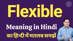 flexible meaning in hindi