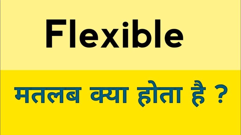 flexible meaning in hindi - Hình 4