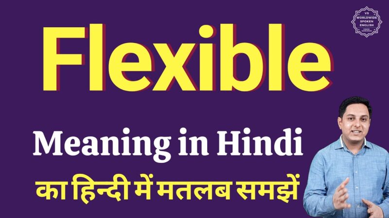 flexible meaning in hindi - Hình 1