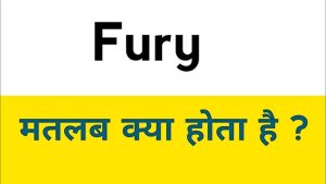fury meaning in hindi 2