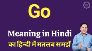 go meaning in hindi