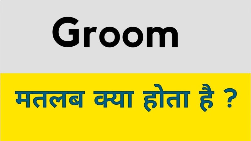 groom meaning in hindi 1