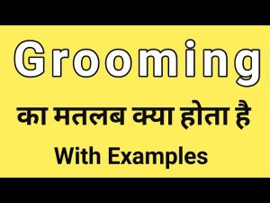 grooming meaning in hindi 2