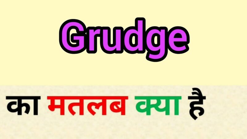 grudges meaning in hindi - Hình 5