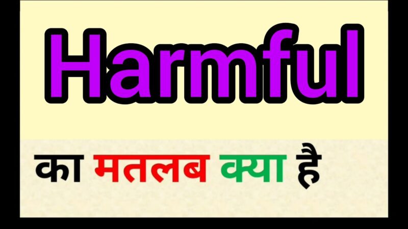 harmful meaning in hindi - Hình 3