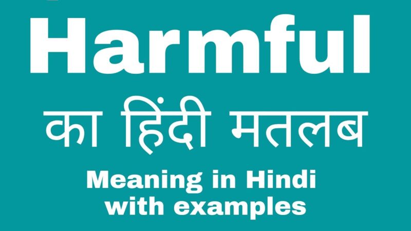 harmful meaning in hindi - Hình 5