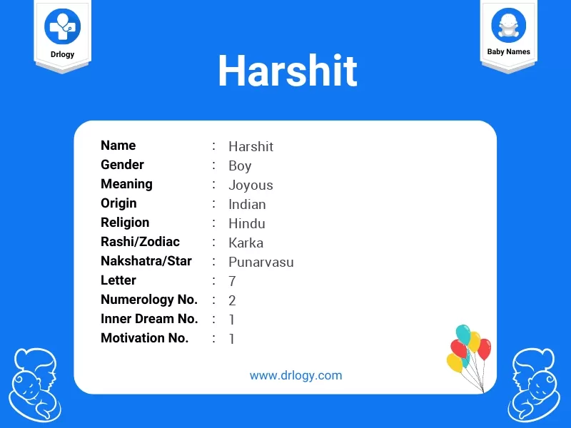 harshit meaning in hindi - Hình 3