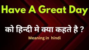 have a great day meaning in hindi 1