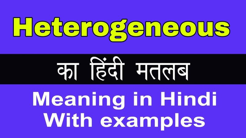 heterogeneous meaning in hindi - Hình 5
