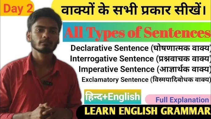Sentence In English Grammar In Hindi: वाक्य संरचना के प्रकार