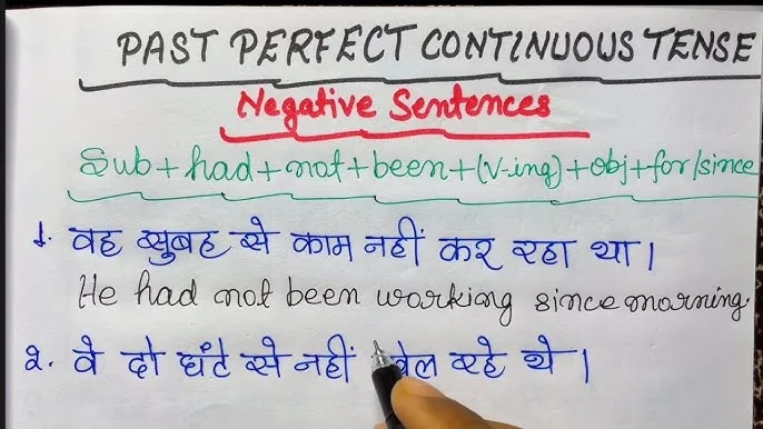 Past Continuous Tense Translation In Hindi: नियम, संरचना, और अभ्यास
