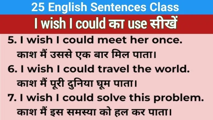 Could Sentences Examples In Hindi: 'Could' का संपूर्ण और विस्तृत उपयोग