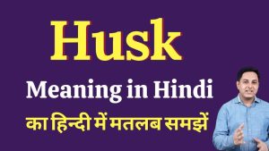husk meaning in hindi