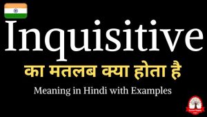 inquisitive meaning in hindi 1