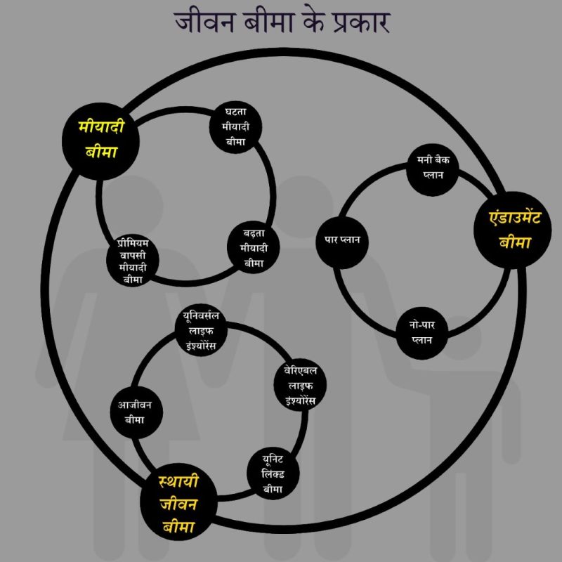 बीमा के प्रकार और हिंदी में उनके अर्थ
