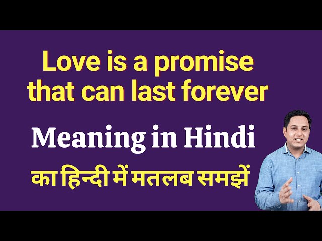 its a forever thing meaning in hindi 3