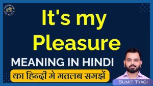 its my pleasure meaning in hindi 2