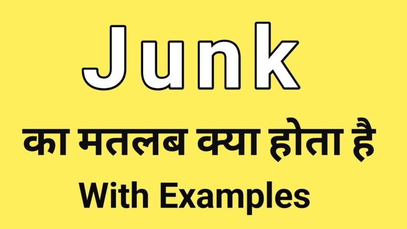 junk meaning in hindi - Hình 3