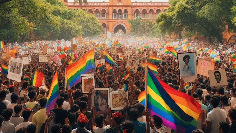 कानूनी परिप्रेक्ष्य: भारत में समलैंगिक अधिकार (Kanooni paripekshya: Bharat mein samlaingik adhikaar)  भारत में समलैंगिक अधिकारों से संबंधित कानूनी पहलुओं, कानूनों और अदालती फैसलों की जानकारी प्राप्त करें। इसमें विवाह, संपत्ति और अन्य नागरिक अधिकारों पर चर्चा शामिल है।