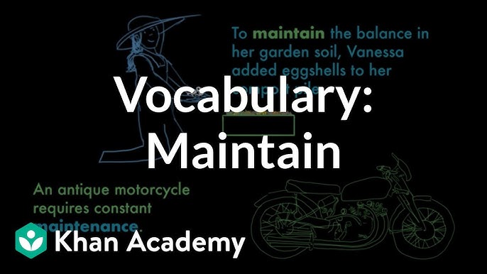 Maintenance से संबंधित महत्वपूर्ण शब्द (Vocabulary)