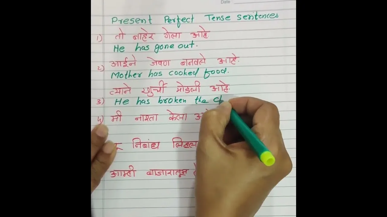 Present Perfect Tense Examples In Hindi To English Translation का संपूर्ण मार्गदर्शक