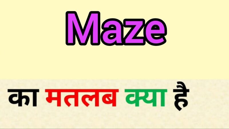 maze meaning in hindi - Hình 2