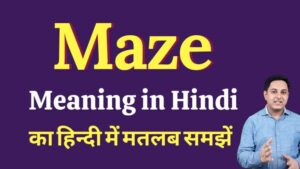 maze meaning in hindi