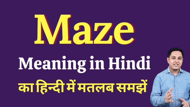 maze meaning in hindi - Hình 1