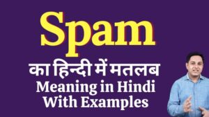 meaning of spam in hindi