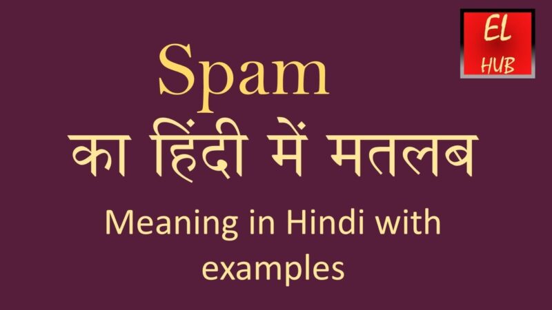 meaning of spam in hindi - Hình 4