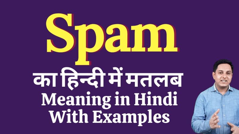 meaning of spam in hindi - Hình 1