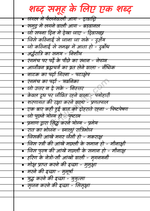 मॉड्यूल से संबंधित हिंदी शब्द और वाक्यांश