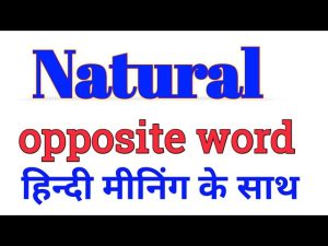 natural meaning in hindi 1