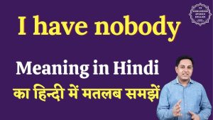nobody meaning in hindi 1
