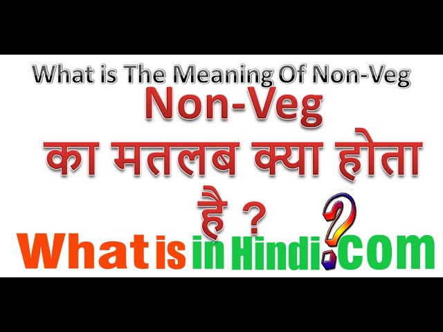 non vegetarian meaning in hindi - Hình 2