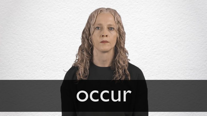 occur meaning in hindi 5