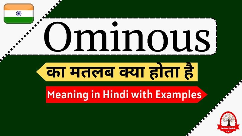 ominous meaning in hindi - Hình 2