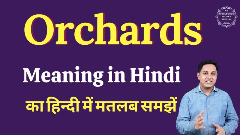 बाग (Orchard) का हिंदी में अर्थ: संपूर्ण व्याख्या