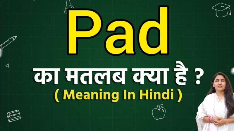 pad meaning in hindi - Hình 3
