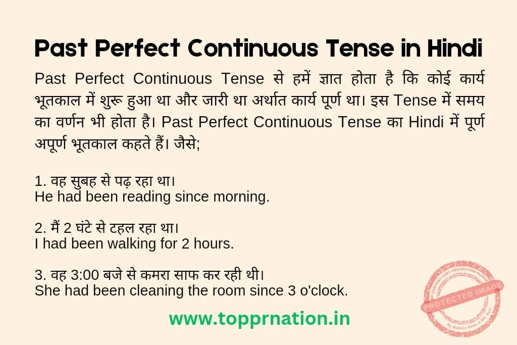 Past Continuous Tense Examples In Hindi: संरचना, नियम और अभ्यास