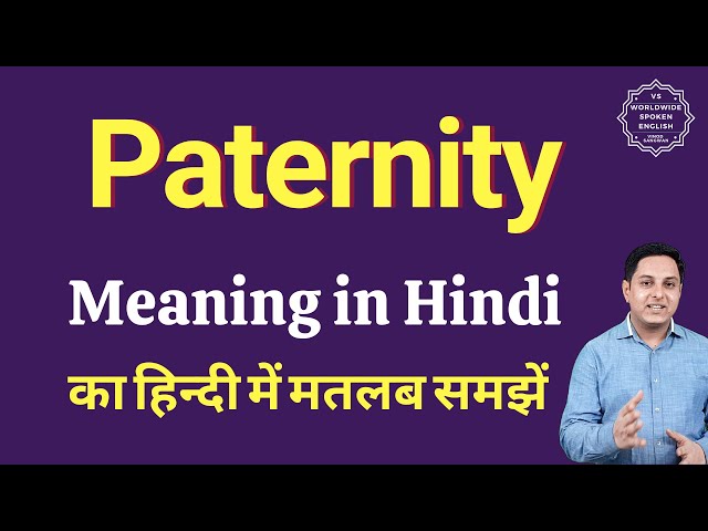 paternity leave meaning in hindi - Hình 3