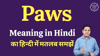 paws meaning in hindi - Hình 4